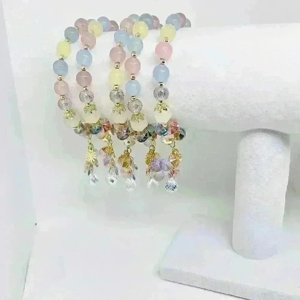 Flower Charm Crystal Bracelet - Picture 7 of 10
